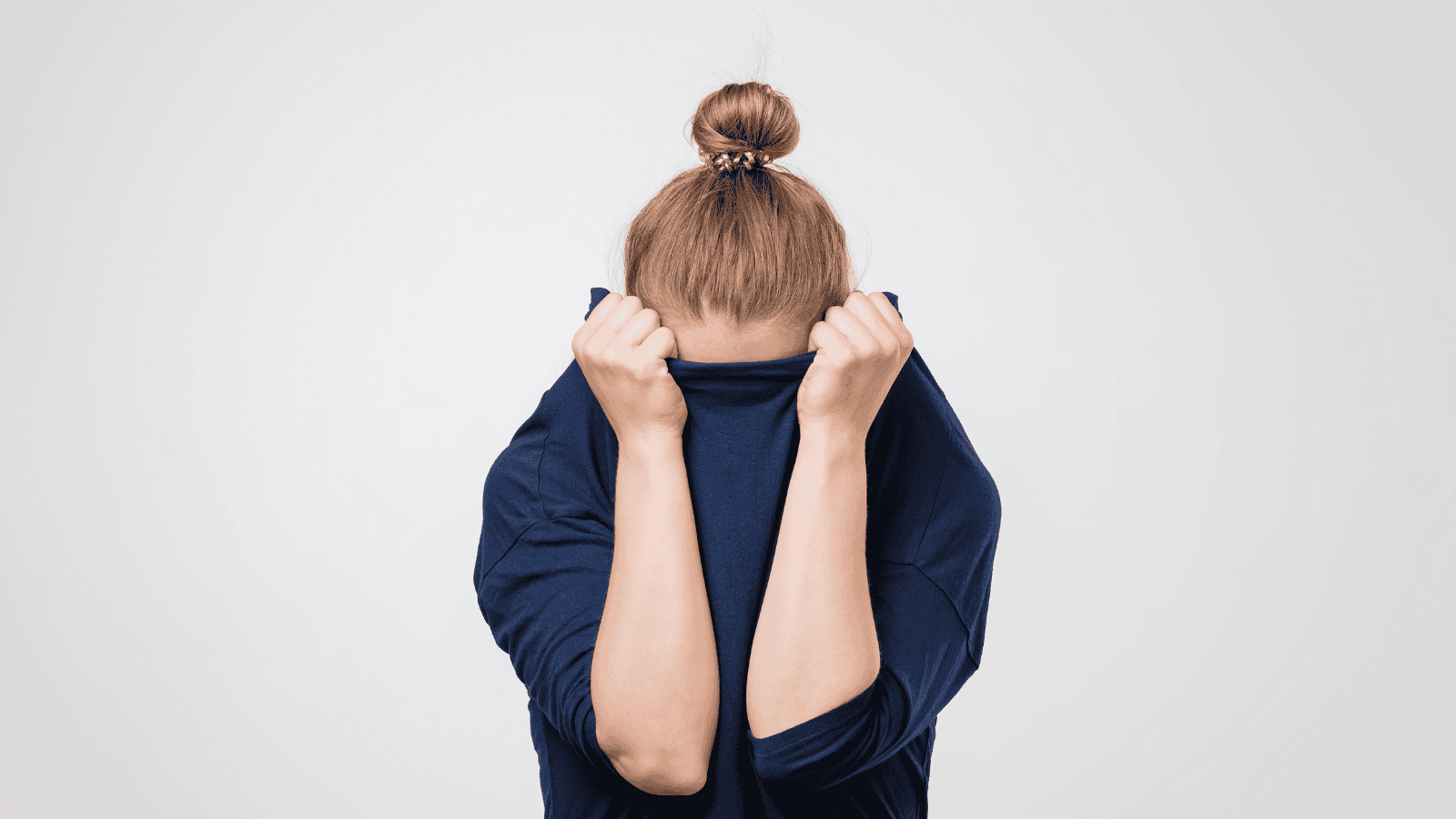 A woman struggles with torment from her phobia